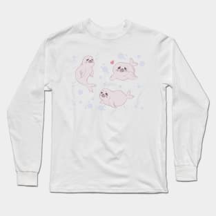 FFXIV - Salt and Pepper Seals [Light] Long Sleeve T-Shirt